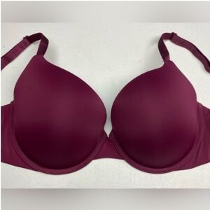 VS MAROON T-Shrt  Lightly Lined, 38D *P1099